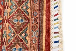 Theo Keller Handknüpfteppich mehrfarbig