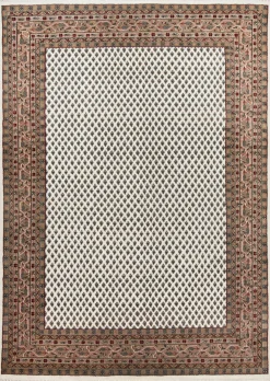 Theo Keller Handknüpfteppich beigebraun