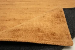 Theo Keller Handwebteppich braungelb