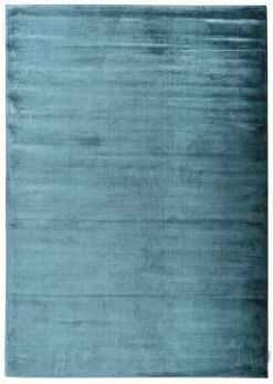 Theo Keller Handwebteppich blau