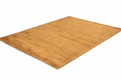 Theo Keller Handwebteppich goldfarben