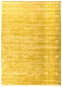 Theo Keller Handwebteppich goldfarben