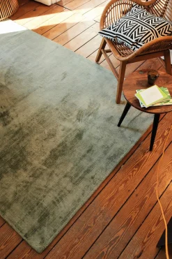 Theo Keller Handwebteppich grün