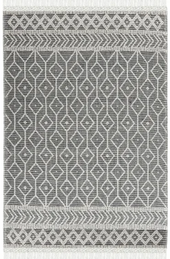 Theo Keller Handwebteppich grau