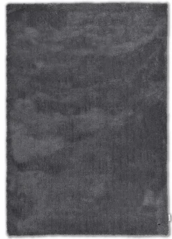 Theo Keller Hochflorteppich grauschwarz