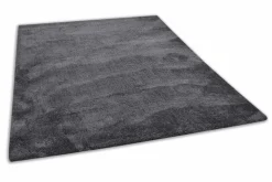 Theo Keller Hochflorteppich grauschwarz