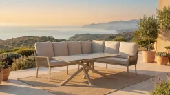 TIERRA OUTDOOR Garten/Esslounge Ecke links beige