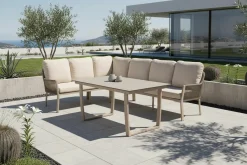 TIERRA OUTDOOR Garten/Esslounge Ecke links beige