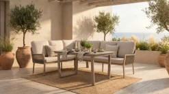 TIERRA OUTDOOR Garten/Esslounge Ecke links beige
