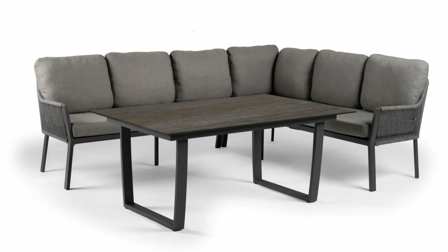 TIERRA OUTDOOR Garten/Esslounge Ecke rechts grau