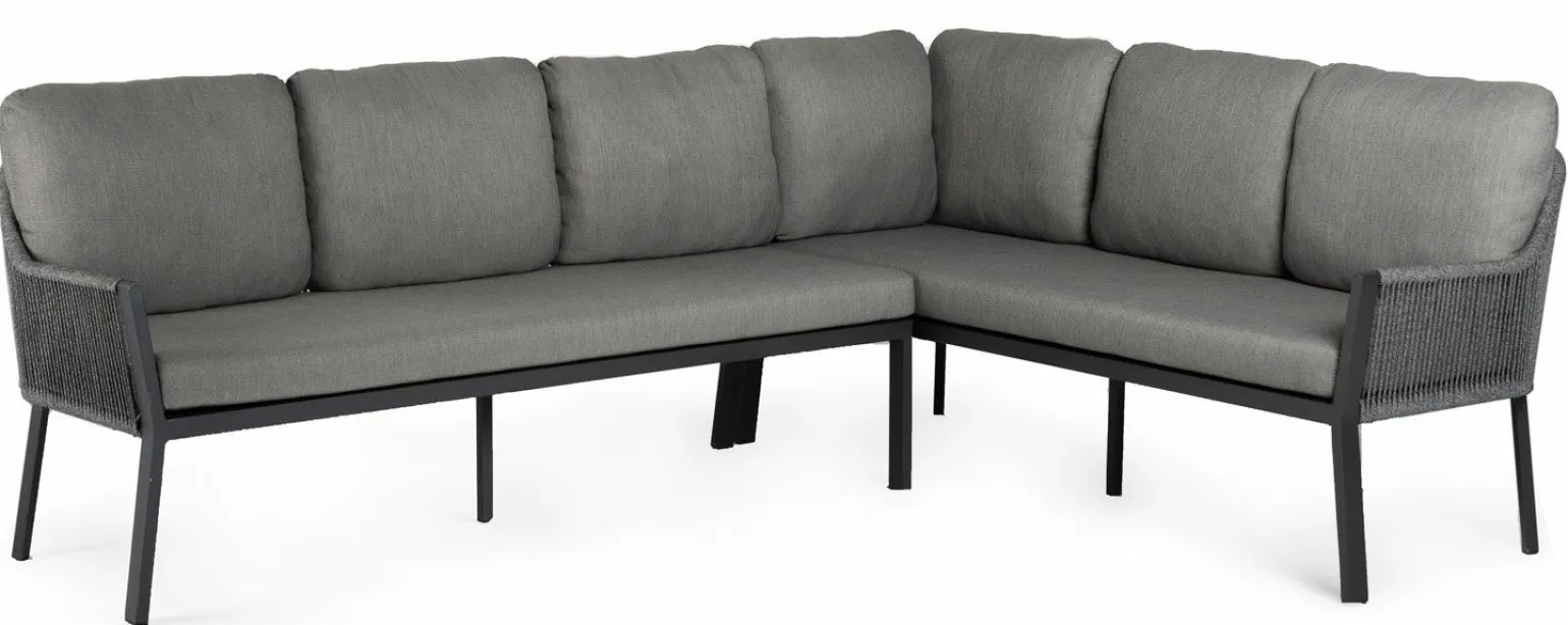 TIERRA OUTDOOR Garten/Esslounge Ecke rechts grau