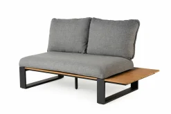 TIERRA OUTDOOR Gartenlounge Set Alu/Teak braungrau