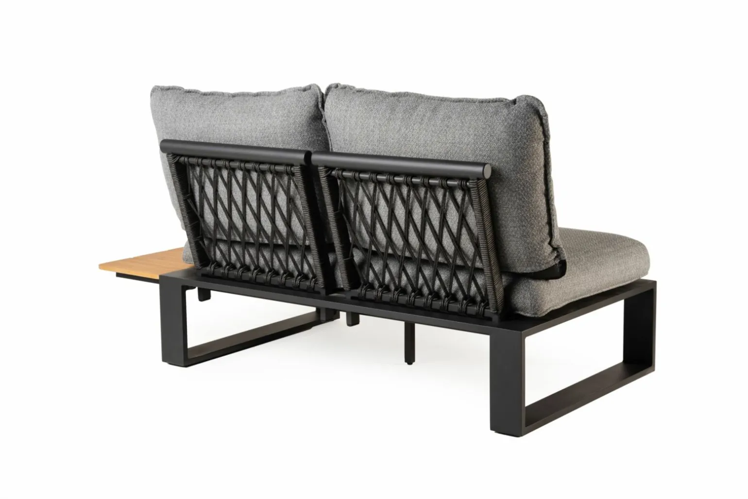 TIERRA OUTDOOR Gartenlounge Set Alu/Teak braungrau