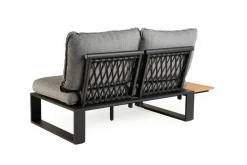 TIERRA OUTDOOR Gartenlounge Set Alu/Teak braungrau