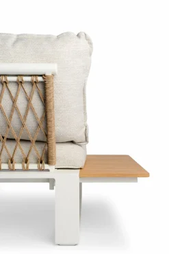 TIERRA OUTDOOR Gartenlounge Set Alu/Teak braunweißbeige