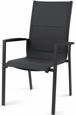 TIERRA OUTDOOR Gartensessel hoch stapelbar schwarz