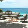 TIERRA OUTDOOR Lounge-Garnitur 3 tlg. grau