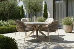 TIERRA OUTDOOR Rivera Dining Chair Champagne