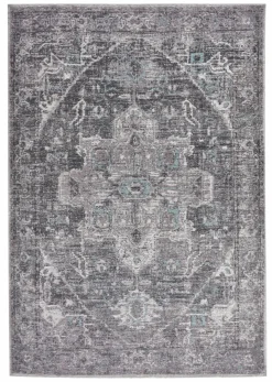 TOM TAILOR Flachwebteppich grau