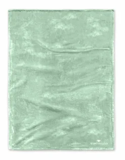 TOM TAILOR Fleece-Wohndecke grün