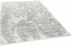 TOM TAILOR Hochflorteppich weißgrau