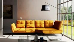 Trapezeckgarnitur gelb