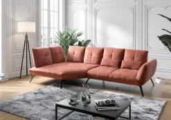 Trapezeckgarnitur rot