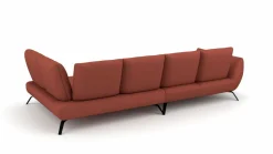 Trapezeckgarnitur rot