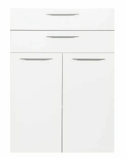 Türenpaar mit 2 Schüben weiß