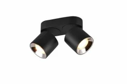 Trio Leuchten Deckenleuchte 2flg schwarz