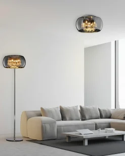 Trio Leuchten Deckenleuchte 5flg silberfarben