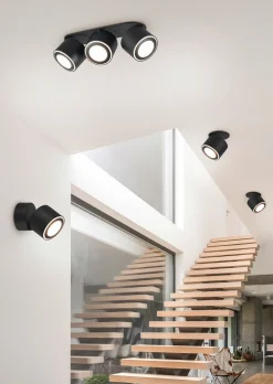 Trio Leuchten LED - Deckenleuchte 3flg schwarz