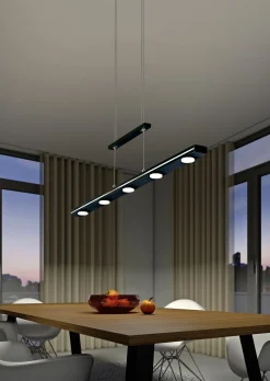 Trio Leuchten LED - Pendelleuchte 7flg schwarz