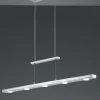 Trio Leuchten LED - Pendelleuchte 7flg grausilberfarben