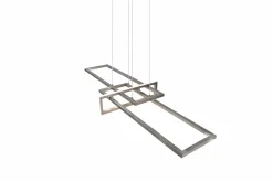 Trio Leuchten LED - Pendelleuchte 1 flg silberfarben