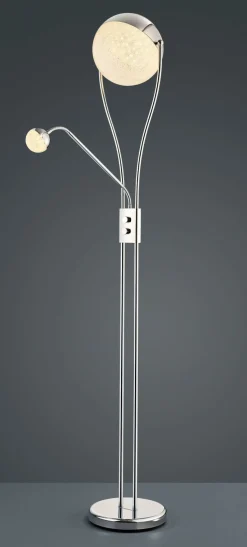 Trio Leuchten LED - Stehleuchte 2flg silberfarben