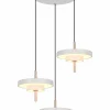 Trio Leuchten LED-Pendelleuchte 3flg grau