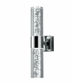 Trio Leuchten LED-Wandleuchte 2flg silberfarben