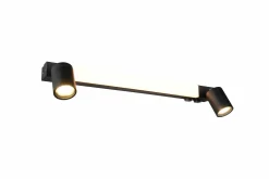 Trio Leuchten LED-Wandleuchte 3flg schwarz