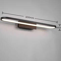 Trio Leuchten LED-Wandleuchte 1flg schwarz