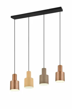 Trio Leuchten Pendelleuchte 4flg mehrfarbig