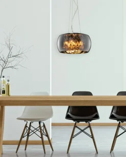 Trio Leuchten Pendelleuchte 5flg silberfarben