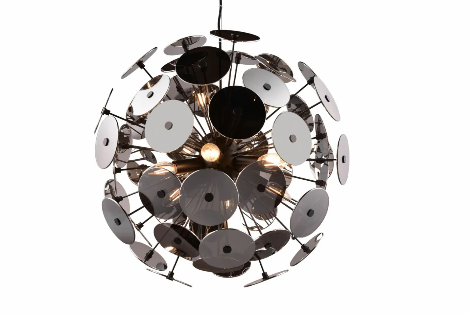 Trio Leuchten Pendelleuchte 6flg schwarz