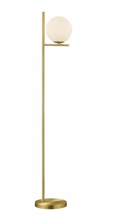 Trio Leuchten Stehleuchte 1flg goldfarben