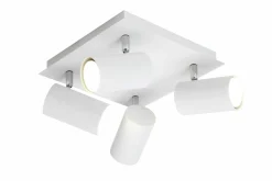 Trio Leuchten Strahler 4flg weiß