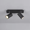 Trio Leuchten Strahler 2flg schwarz