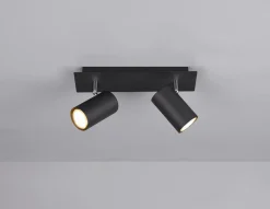 Trio Leuchten Strahler 2flg schwarz