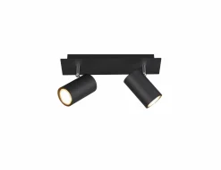 Trio Leuchten Strahler 2flg schwarz