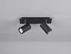 Trio Leuchten Strahler 2flg schwarz