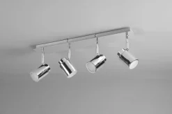 Trio Leuchten Strahler 4flg silberfarben